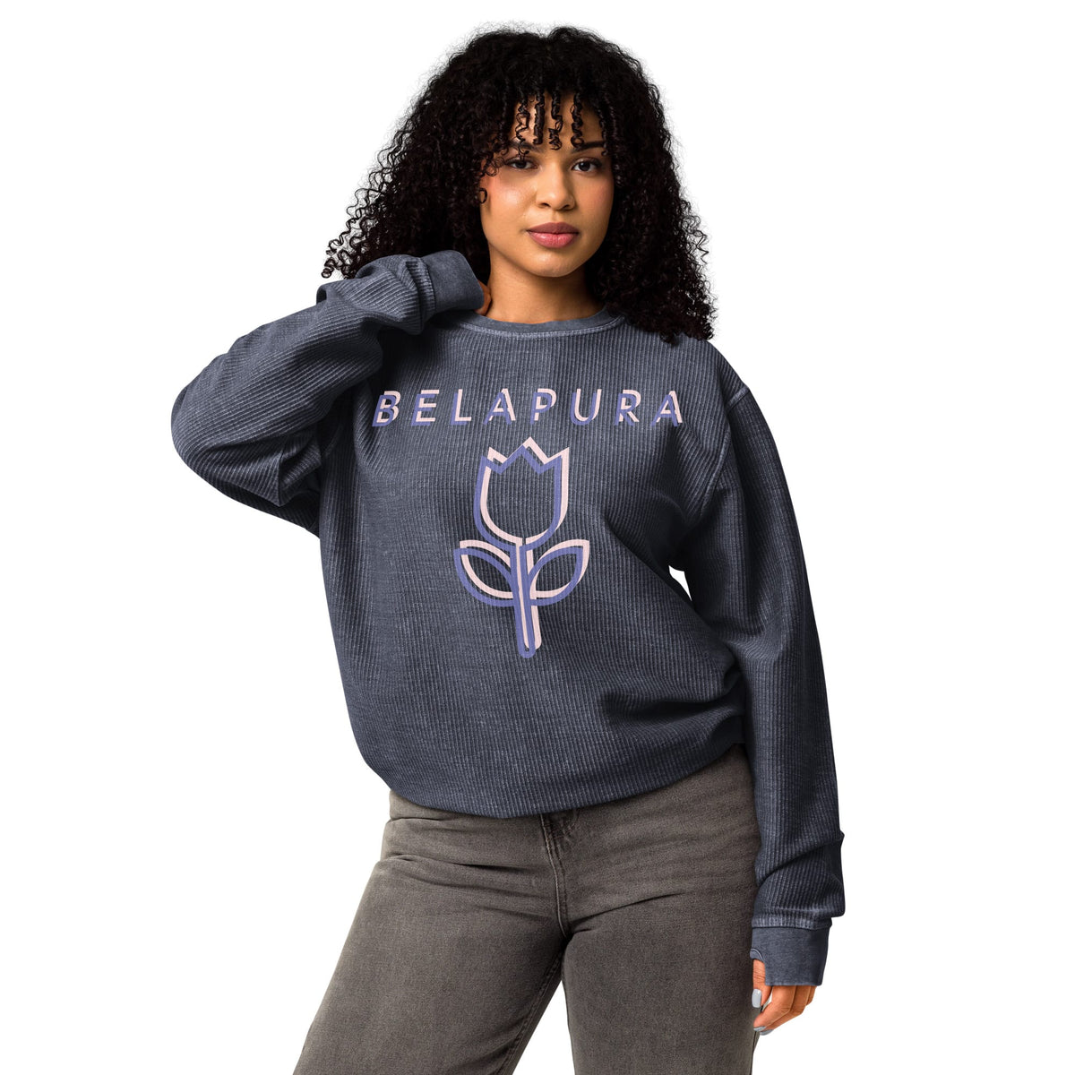 Big Ox Co. DTFILM S BELAPURA TULIP | Comfy Cord Sweatshirt