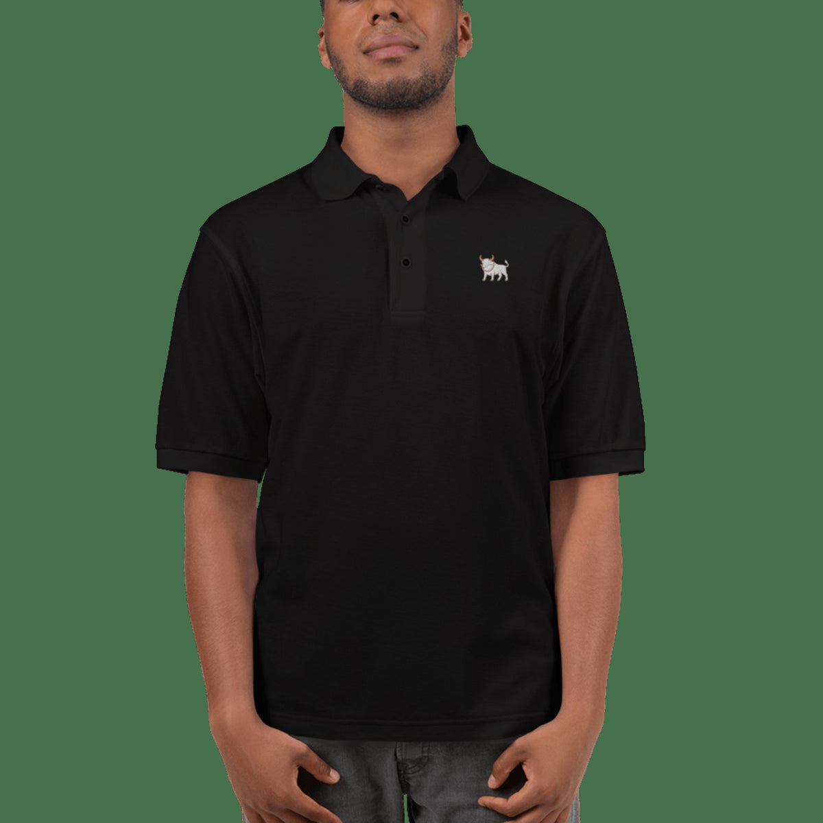 Big Ox Co. EMBROIDERY Black / S THE OX EVERYDAY POLO