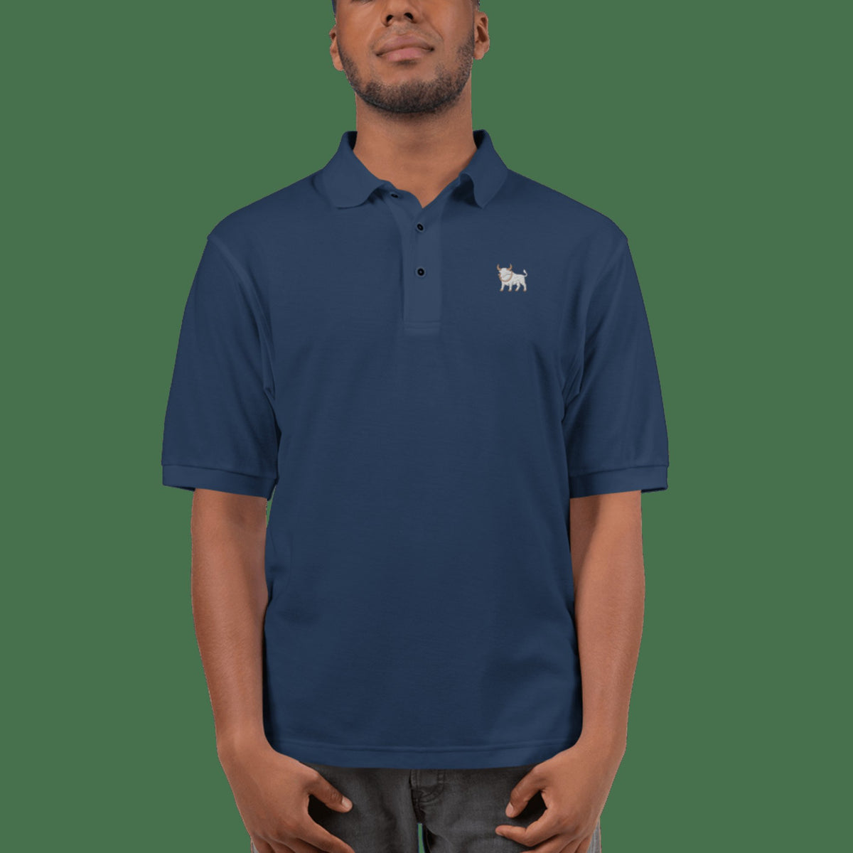 Big Ox Co. EMBROIDERY Navy / S THE OX EVERYDAY POLO