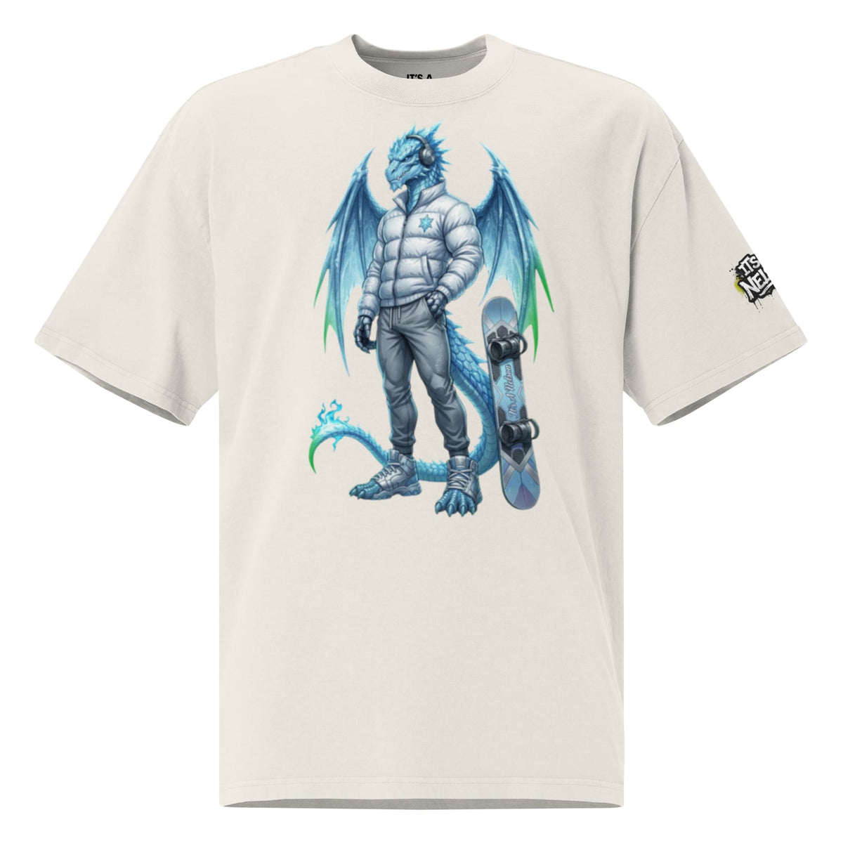 Big Ox Co. EMBROIDERY S SNOW DRAGON | Streetwear Tee