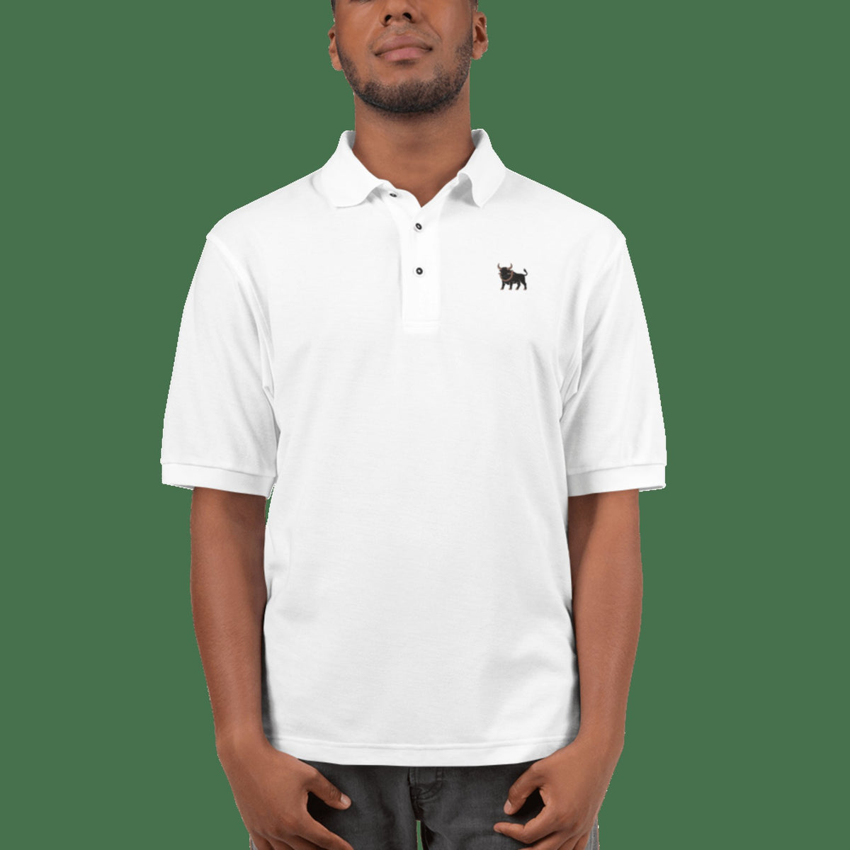 Big Ox Co. EMBROIDERY White / S THE OX EVERYDAY POLO