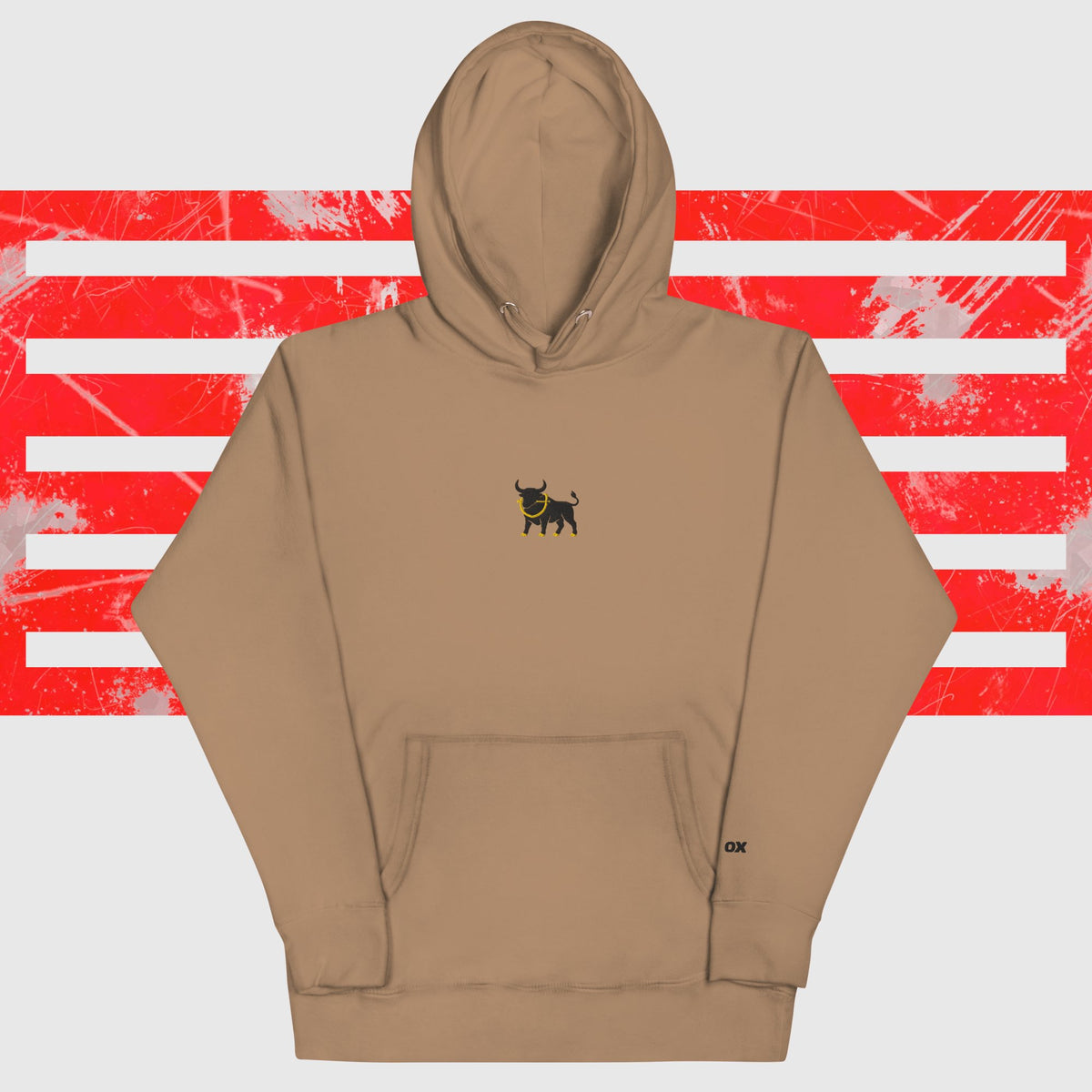 Big Ox Co. T-SHIRT Latte / S BIG OX HOODIE | Light Hood