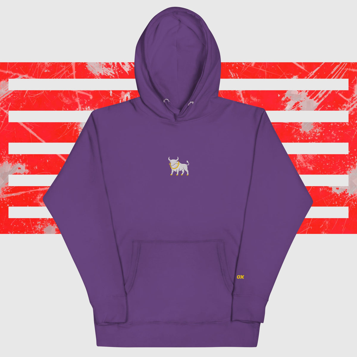 Big Ox Co. T-SHIRT Purple / S BIG OX HOODIE | Dark Premium Hoodie