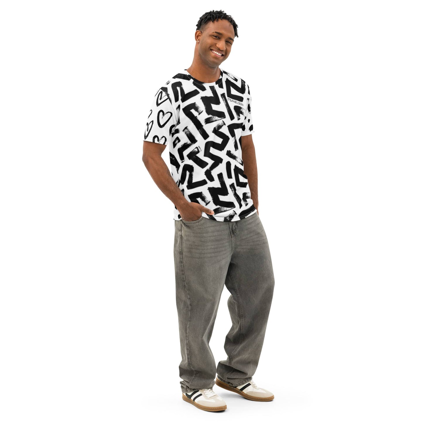 It's A Nelson DIRECT-TO-FABRIC BLACK & WHITE | Graphic Men’s T-Shirt