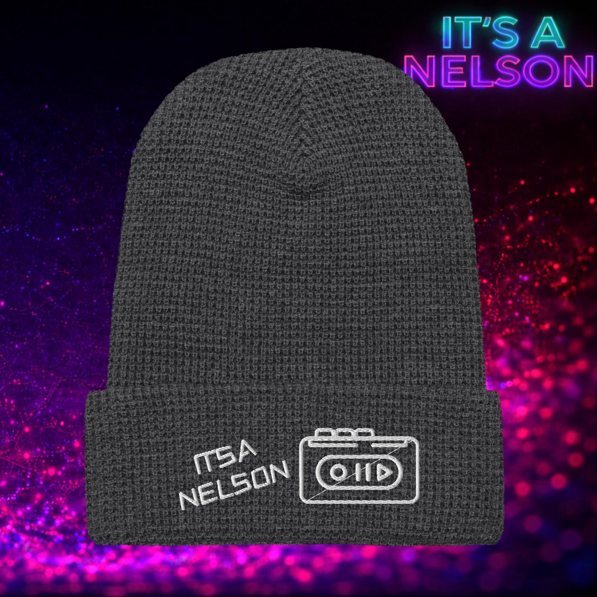 It's A Nelson EMBROIDERY IT'S A NELSON | Waffle Beanie